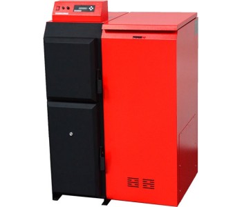 Pellet heating boiler Pelling 50 Maxi with pellet tank 185kg, (right side)